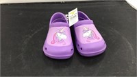 Purple Girls Toddler Unicorn Crocs