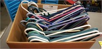 About 37 plastic hangers