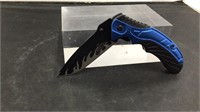 Blue stainless steel blade