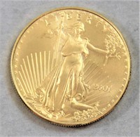 1 ounce 2001 gold coin