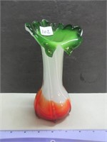 COLORFUL BLOWN GLASS VASE