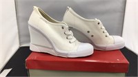 Guess  white high heel sneakers