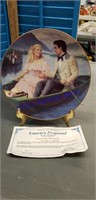 1990 Lauries proposal collectors plate decorated