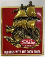 Vintage Falls City Beer Vaccuform Adv