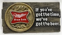Miller High Life Beer Sign
Measures