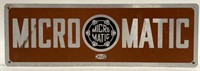 Vintage Micro Matic Metal Advertising
