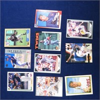 9 Assorted Twins Baseball Cards