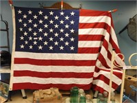 LARGE MINT VALLEY FORGE COTTON US FLAG