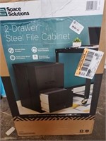 space solutions 2 draw steel file cabinet