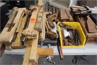 WOOD STOCK PATTERNS, PIECES, CLAMPS, MISC.