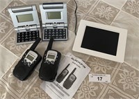 Black Fin Walkie Talkies & Digital Picture Frame