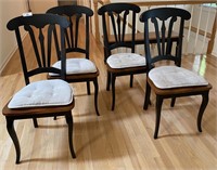 4Pcs of Two Tone Dining Room Chairs
