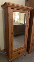 OAK WARDROBE WITH MIRROR