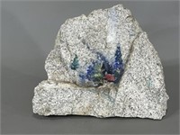 Flower Painted on Rock
