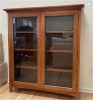 Glass Front Library Bookcase