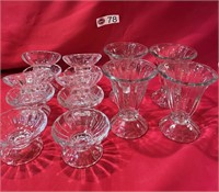 GLASS SHERBETS & ICE CREAM DISHES