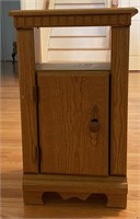 Small Wooden Stand with Cabinet