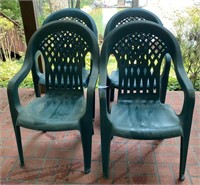 4 Pcs. Stackable Patio Chairs- Well Loved