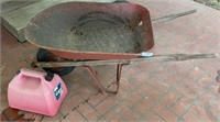 Well Loved Metal Wheelbarrow