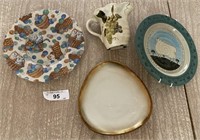 4 Pcs Mixed Plates & Cup