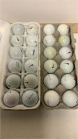 2 Dozen Nike assorted golfballs