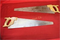 Hand Saws 2pc lot Disston USA