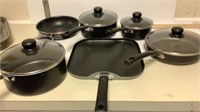 Set of T-Fal pans
