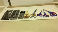 8 Various size scissors