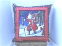 Handmade Christmas Pillow, Quilted