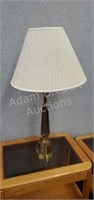Vintage 36in  brass table lamp