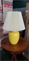 Mustard yellow porcelain 29 in table lamp