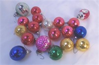 Old Mercury Glass Ornaments, Lot of 19