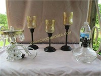 Lamps and Candle holder lot