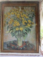 Framed Claude Monet 1880 floral print