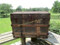 L.D.B. Steamer trunk on rollers