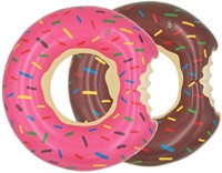 Topfunyy 2 Pack Kids Donut Pool Floats