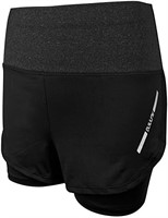 2 in 1 Running Shorts for Women XXL