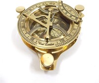5" Sundial Compass Solid Brass Sun Dial