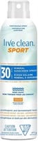 Live Clean Sport Mineral Sunscreen Spray, SPF 3