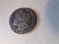 1893 morgan skeleton head coin