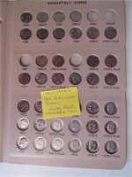 40 silver proof & unc. roosevelt dimes