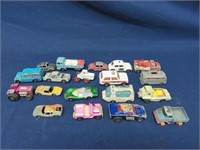 Lot of 19 Vintage Cars Lesney Matchbox Tootsie