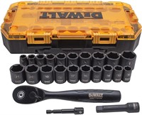 DEWALT Tough Box 23 PC 3/8" Drive Impact Socket