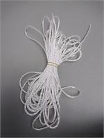 Thin white rope, length: 504"
