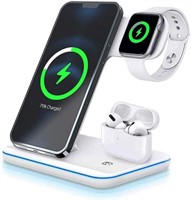 TESTED 3 in 1 Wireless Charger Station 15W Fast C