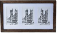 Brown Triple Collage Picture Frame
