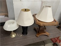 LAMPS AND TABLE