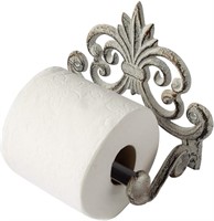Fleur De Lis Cast Iron Toilet Paper Roll Holder