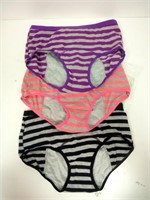 3 Pack striped underwear (large)