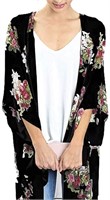 ZEVONDA Chiffon Floral Cardigans for Women's -